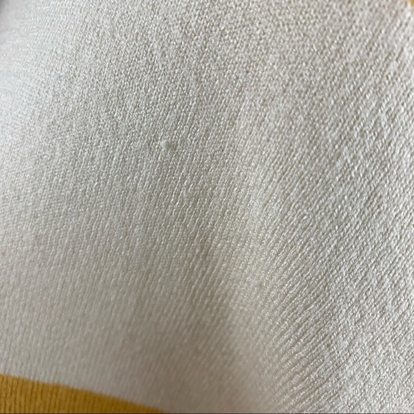 Aerie Yellow Off White Stripe Sweater - Picture 8 of 13